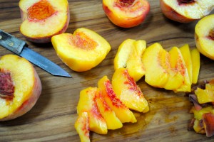 Sliced Fresh Peaches