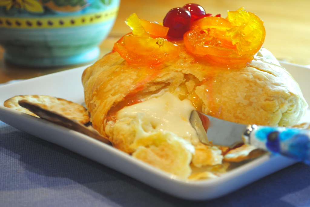 Baked Brie with Mostarda