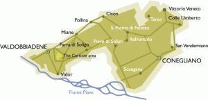 Prosecco Region Map