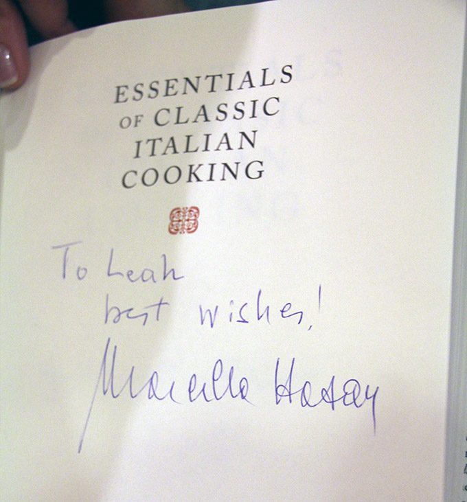 Signed Book by Marcella Hazan