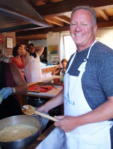 Making Risotto on Prosecco Tour