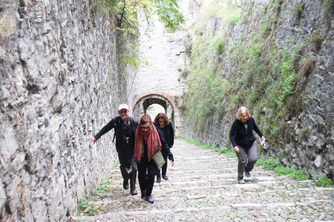 Steps at Brescia Castle